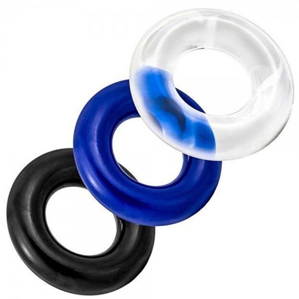 Penix 3'lü Silikon Penis Halkası Seti