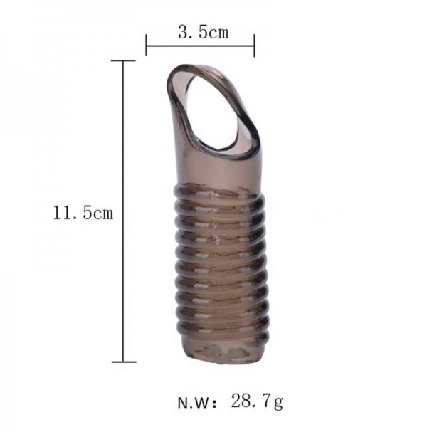 Penix Tırtıklı Testis Halkalı Penis Kılıfı