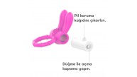 Penix Tavşan Kulaklı Titreşimli Penis Halkası