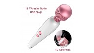 Vibex USB Şarjlı 12 Hızlı Wand Vibratör