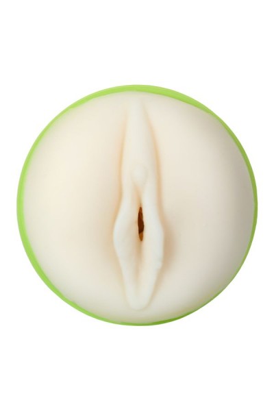 Yeşil Kupa Tipi Kompakt Suni Vajina Mastürbatör - 14cm