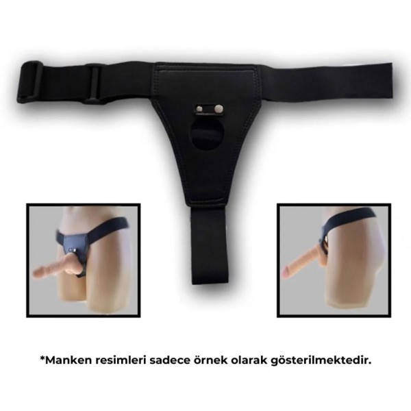 Realdo Strappy 14cm Gerçekçi Testisli Belden Bağlamalı Strap On Protez Penis